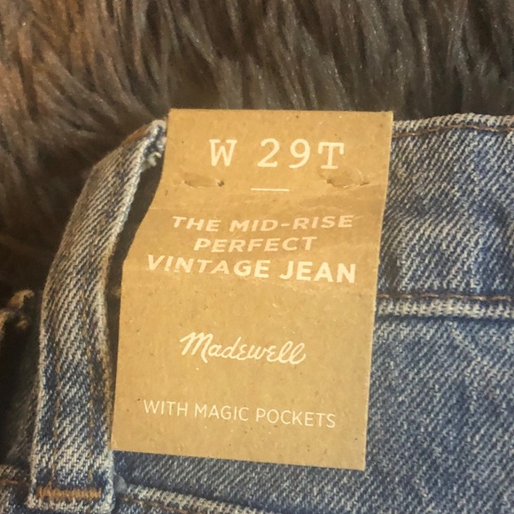 Madewell Women's Straight Leg Blue Jeans - Picture 10 of 11